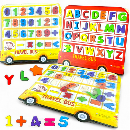 Wooden Learning Board with Alphabet Numeric and Characters