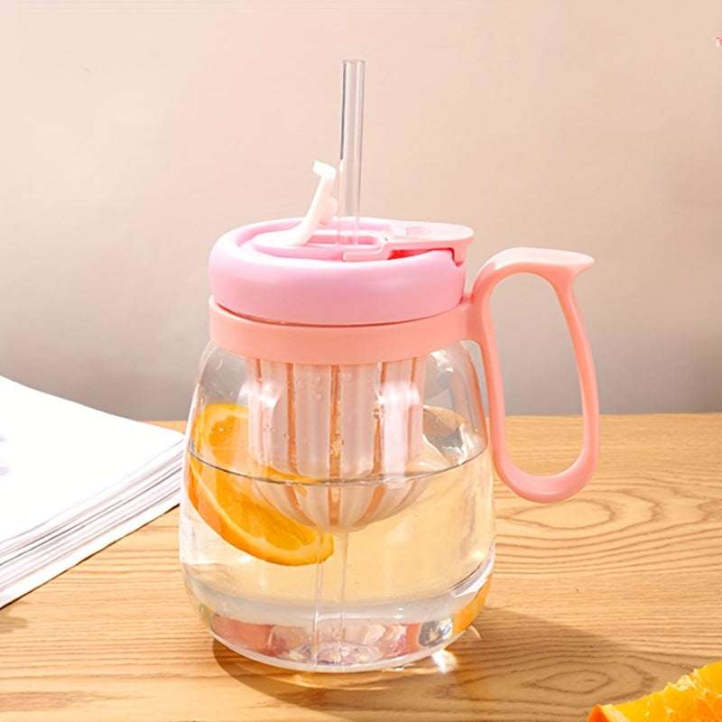 500ML Portable Glass Water Bottle Leakproof
