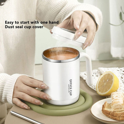 Travel Insulated Carry Mug With Handle (Stainless Steel)