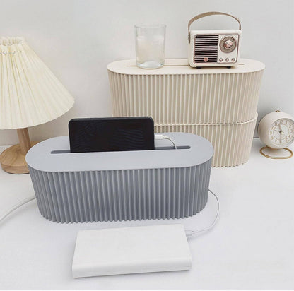 Nordic Cable Management Box – Minimalist Wire Organizer