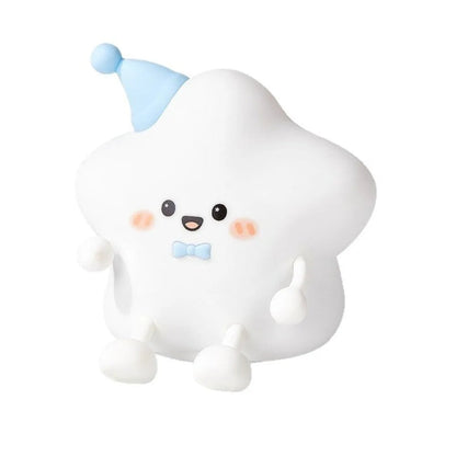 LED Star Night Light - Recahargeable Silicone Touch Table Lamp