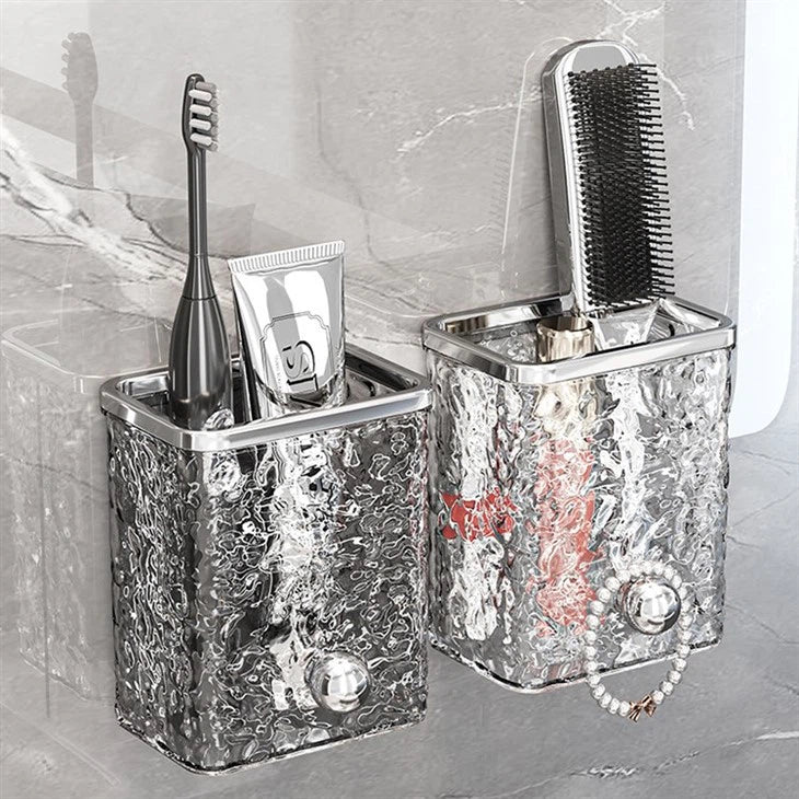 Luxurious Style Wall Mounted Toiletries Storage Holder