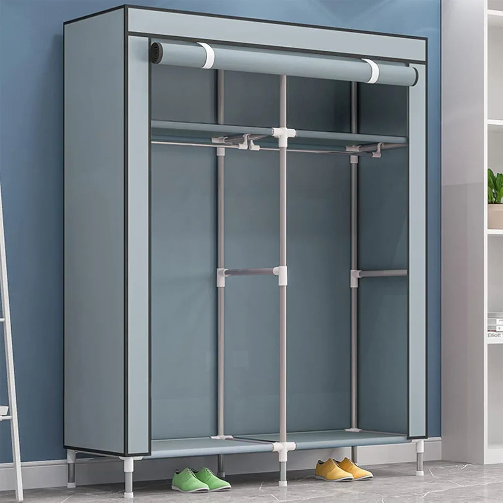 Double Layer Foldable Clothes Wardrobe