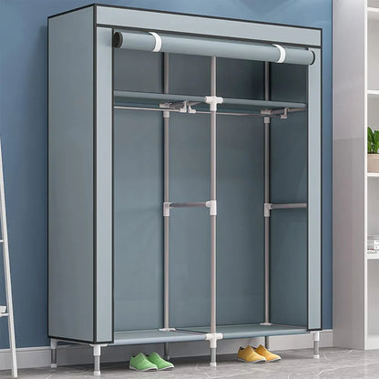 Double Layer Foldable Clothes Wardrobe