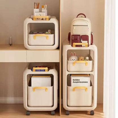 Removable Storage Cart Under Desk Trolley With Drawer Organizer