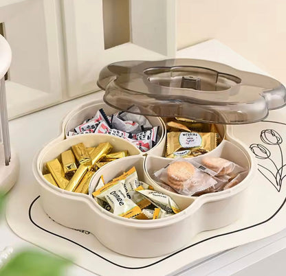 Flower Shaped Multipurpose Serving Tray Dish