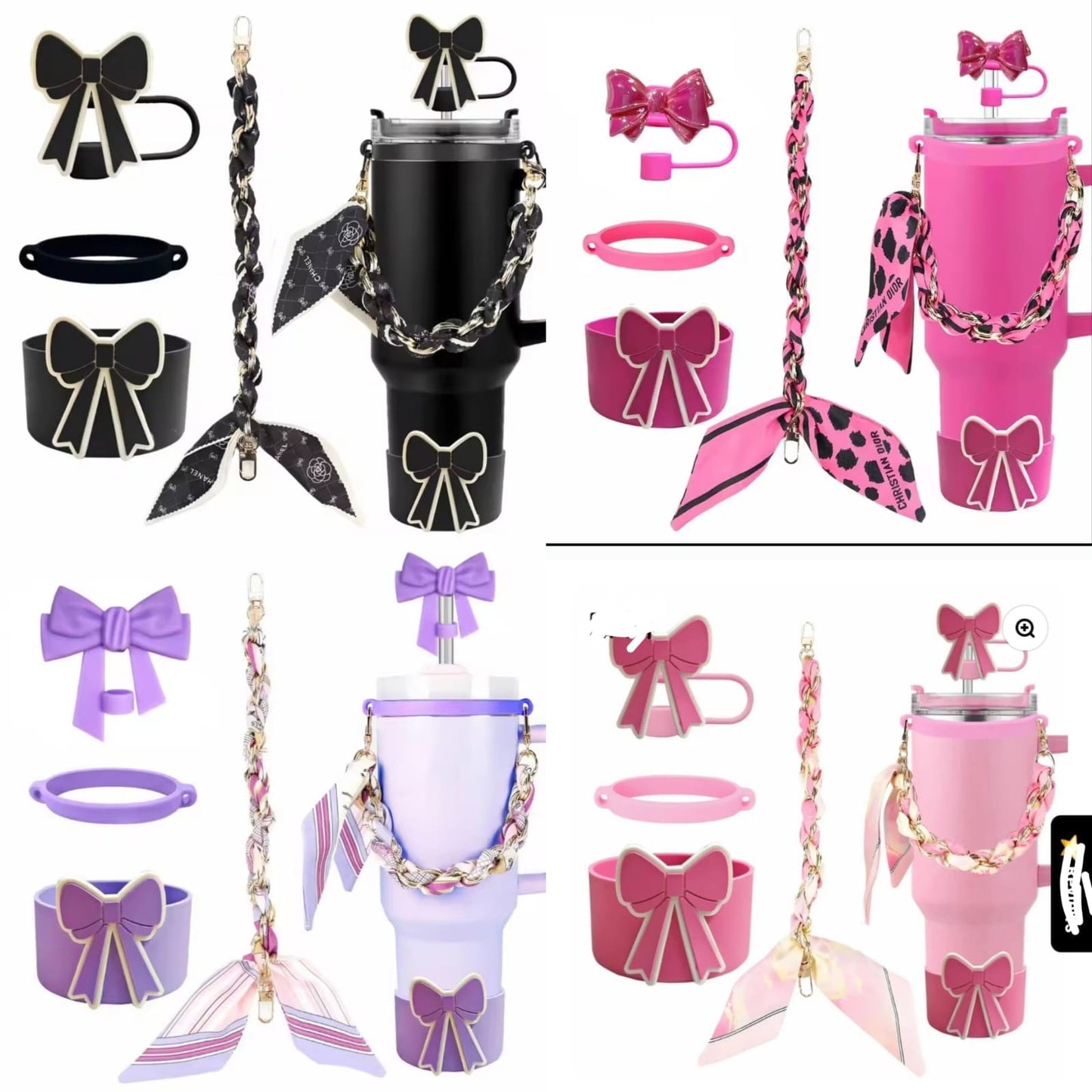 Cute Tumbler Accessories Set