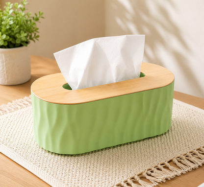 Simple Elegant Wooden Lid Tissue Box