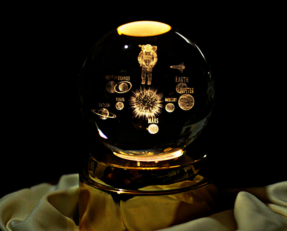 Crystal Rotating Ball Lights