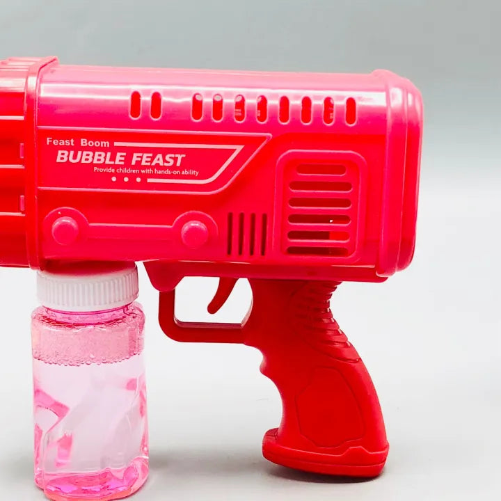 Electric Water Blaster Toy Bazooka Bubble Machine Gun With 36 Holes