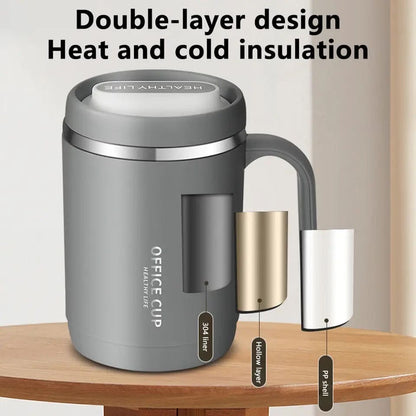 Travel Insulated Carry Mug With Handle (Stainless Steel)