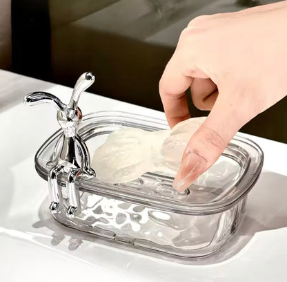 Acrylic Rabit Decor Soap Dish