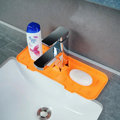 Kitchen Faucet Sink Splash Guard Silicone Sink Faucet Pad Sink Mat