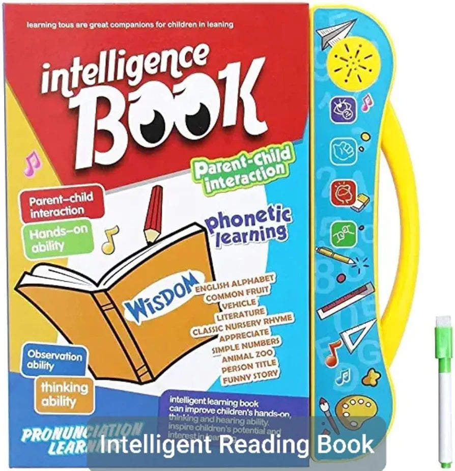 Kids Intelligence English Letters & Words Learning Sound Book - Fun Educational Toys