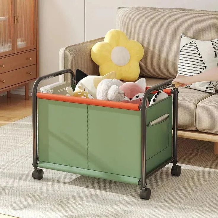Premium Quality Toy Storage Organizer Cart With Wheels