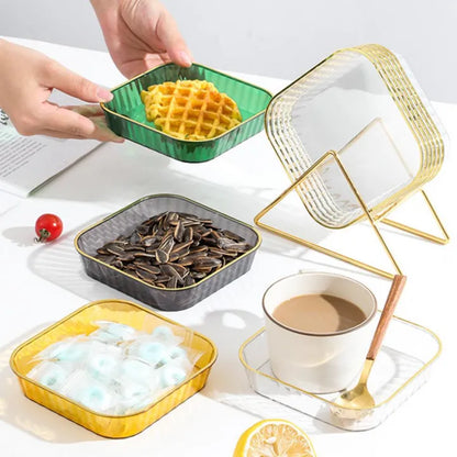 Nordic Mini Snacks Tray Plastic (Pack Of 4)