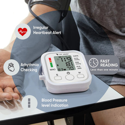 Digital Blood Pressure Monitor Fully Automatic Machine with Heart Rate Monitor