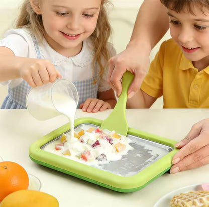 Home Instant Rolled Ice Cream Maker Pan