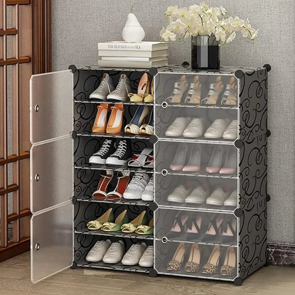 12 Layer Attachable Expandable Shoes Rack