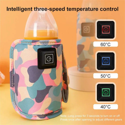 USB Baby Bottle Warmer – Insulated Milk Heating Bag For Stroller & Travel