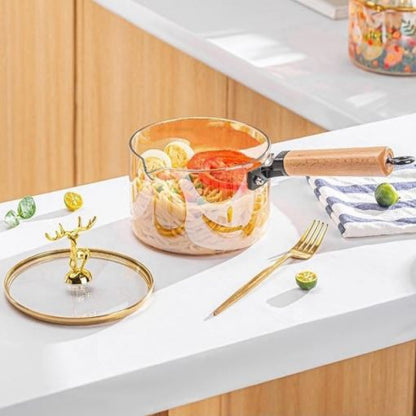 Non-Stick Cooking Lazy Pan Soup Wok (Glass)