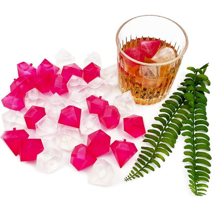 Reusable Diamond Shaped Ice Cube Pack Of 12