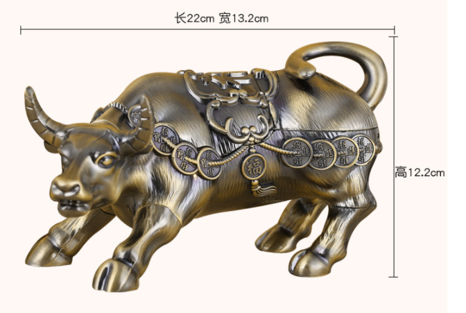 Vintage Metal Bull Ashtray - Creative Desktop Smoking Accessory