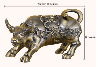 Vintage Metal Bull Ashtray - Creative Desktop Smoking Accessory