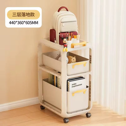 Removable Storage Cart Under Desk Trolley With Drawer Organizer