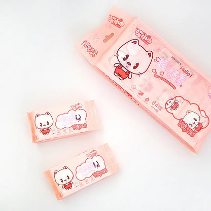 Cute Mini Portable Cleaning Wipes Packet