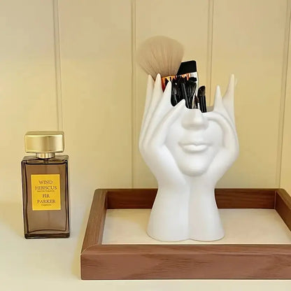 Unique Creative Human Body Art Makeup Brush And Multipurpose Holder