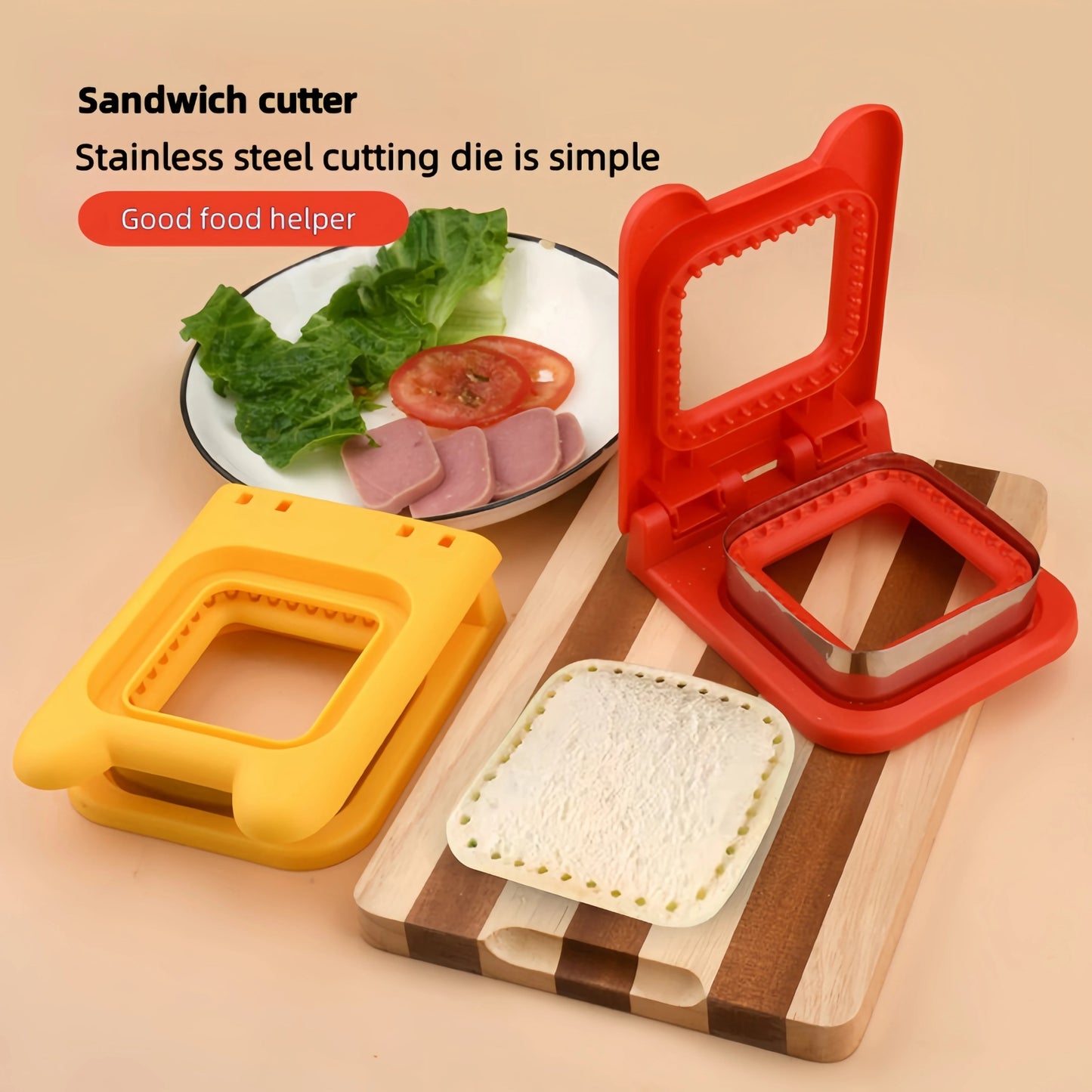 Cute Sandwich Bread Cutter & Sealer – Round & Square Shapes