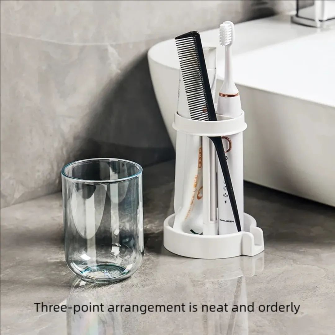 Portable Toothbrush Holder With Mouthwash Cup