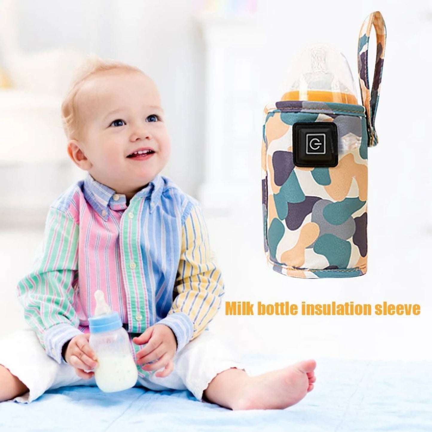 USB Baby Bottle Warmer – Insulated Milk Heating Bag For Stroller & Travel