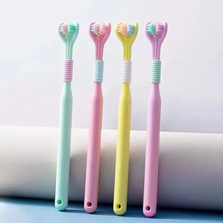 3 Sided Toothbrush Safety Toothbrush