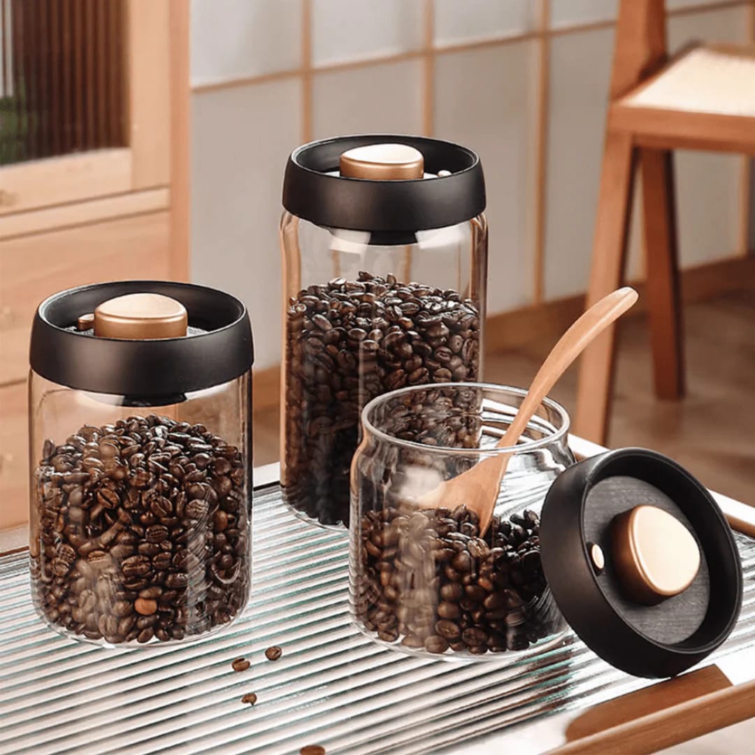 Modern Design Lock Airtight Glass Jars Multipurpose (3 Sizes Available)