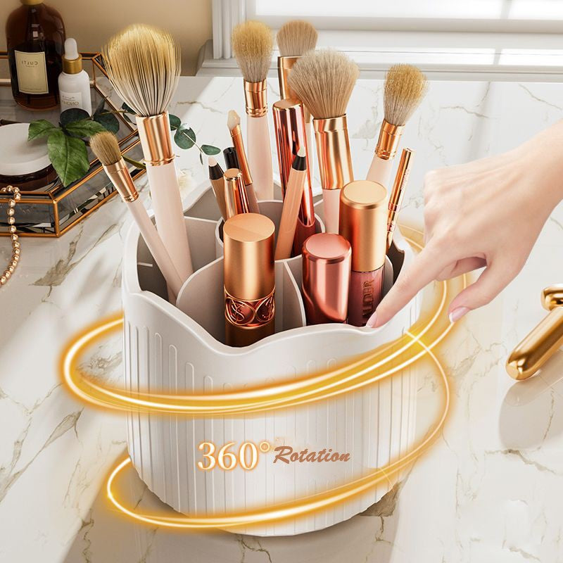 Dustproof Rotating Makeup Brush Holder