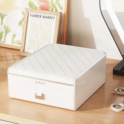 Jewellery Storage Box with Mirror and Drawer
