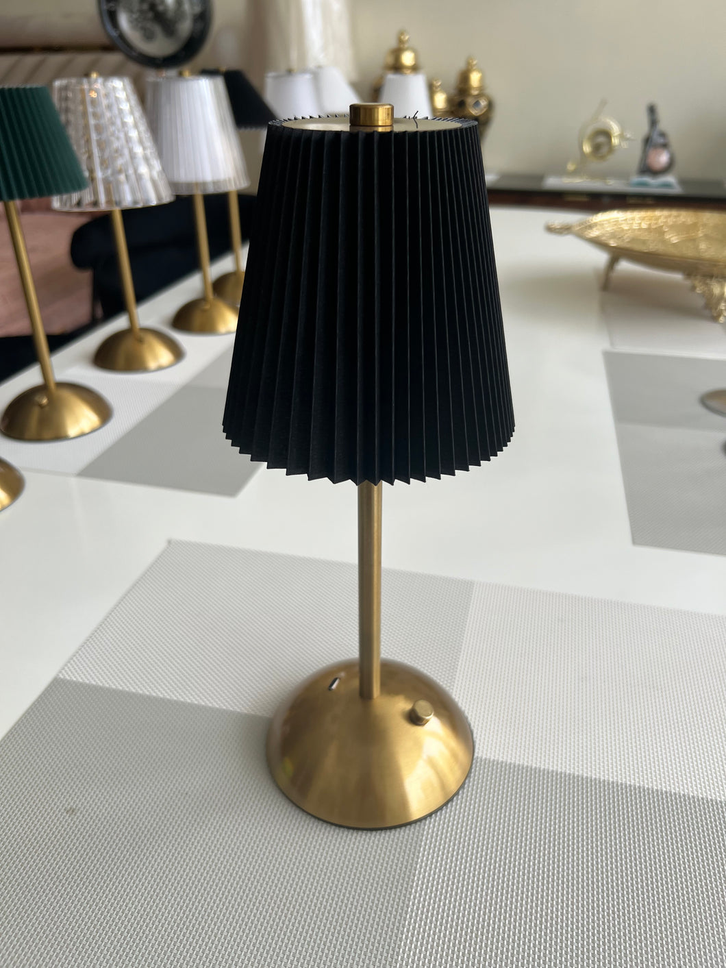 Metal Brass Crystal Table Lamp Best Quality Rechargeable