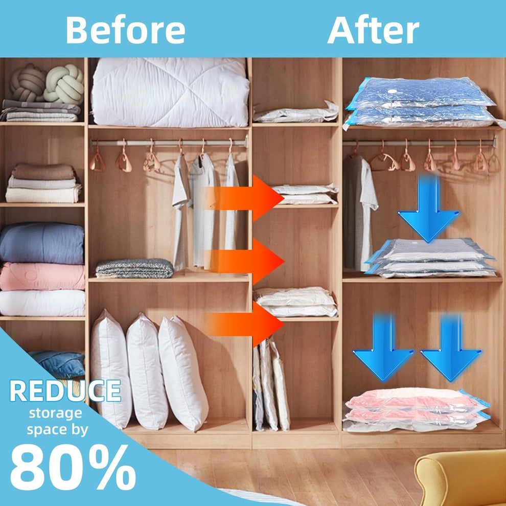 Vacuum Bag 4pcs With Hand Pump