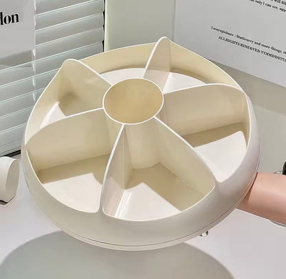 360° Rotating Cosmetic Storage Organizer Tray