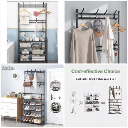 Multifunctional Coat & Shoe Rack