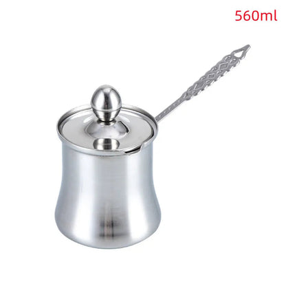 3Pcs Stainless Steel Coffee & Butter Warmer Set