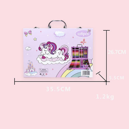 128-Pieces Art Set Creative Coloring Drawing Set For Kids