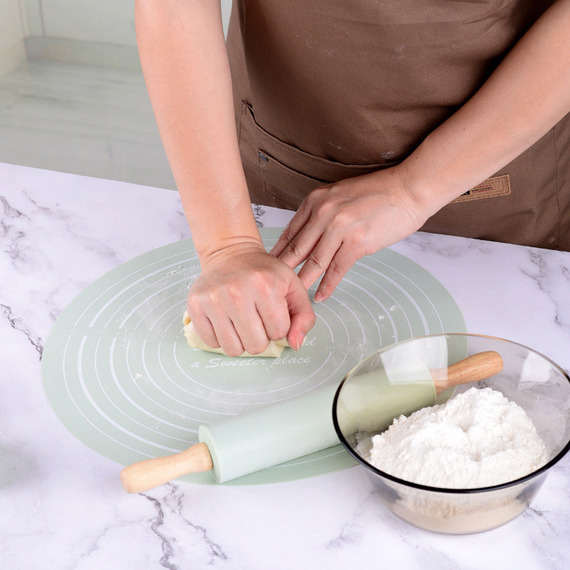 Silicone Dough Mat With Rolling Pin