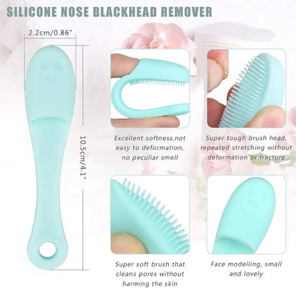 Soft Silicone Facial Cleansing Brush (Pack Of 3)