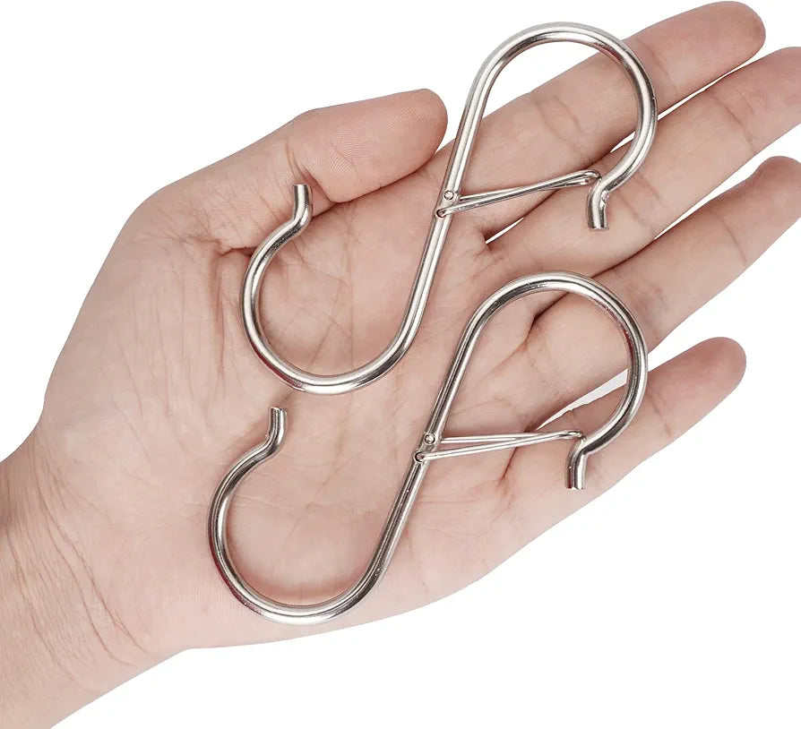 Multipurpose Heavy Duty Stainless Steel S-Hooks, Hanging Hooks