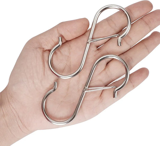 Multipurpose Heavy Duty Stainless Steel S-Hooks, Hanging Hooks