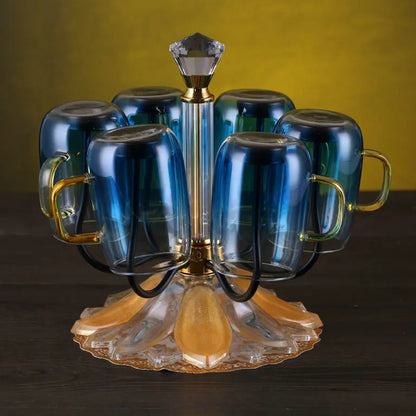 Luxurious Premium Quality Glass And Cup Holder