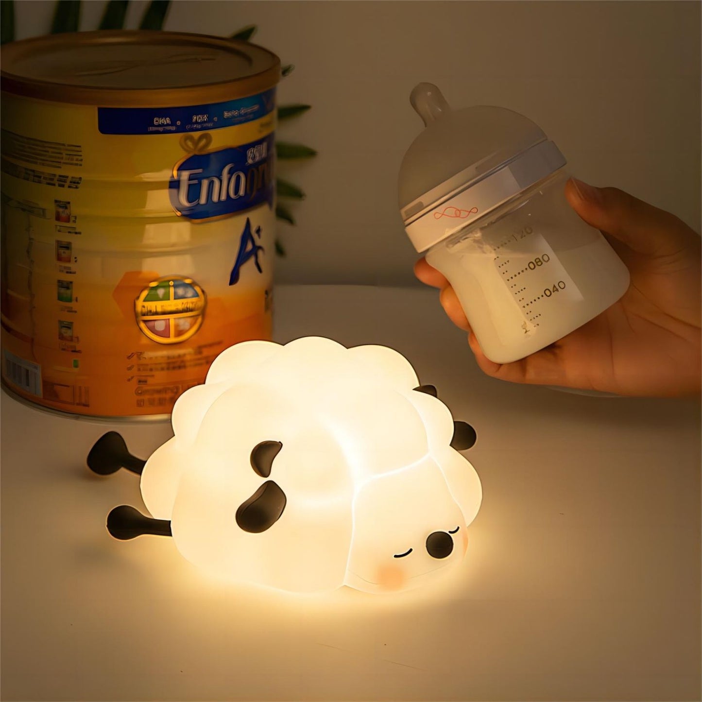 Luxury Sheep LED Night Lamp – Soft Glow Cute Bedside Light for Kids & Home Décor